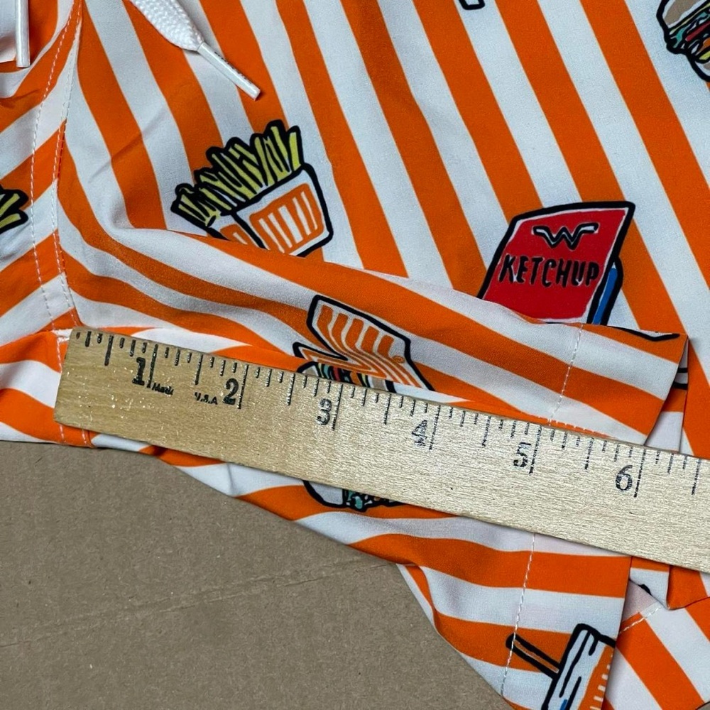 Chubbies Whataburger 5.5" Lined Swim Trunks Men’s XL Striped Orange NWT - Picture 7 of 8